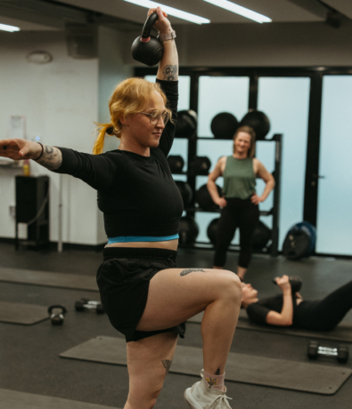 Person doing core exercises to improve their climbing