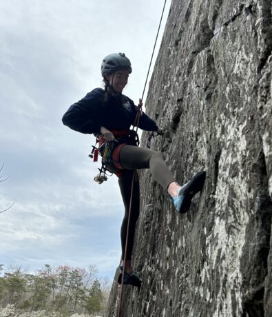 Photo of Miranda Lampke a fitness instructor in DC. Miranda teaches group fitness for powerlifting, fitness for climbers, fitness for mobility, and fitness for chronic pain.