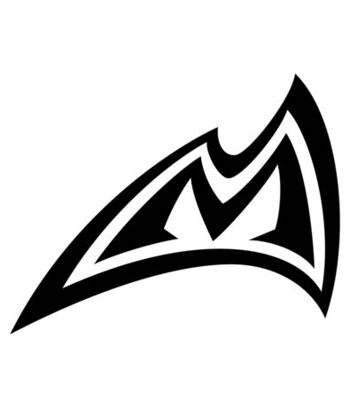 Black, stylized abstract logo featuring bold, angular lines forming a dynamic, pointed shape reminiscent of a shark fin or wave—perfect for representing the energy of a Seattle climbing competition—set against a white background.